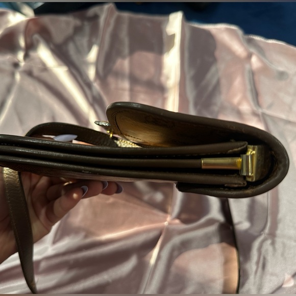 MORABITO Paris Women's Monogram Brown Leather Shoulder Handbag Purse Vintage - Picture 4 of 16